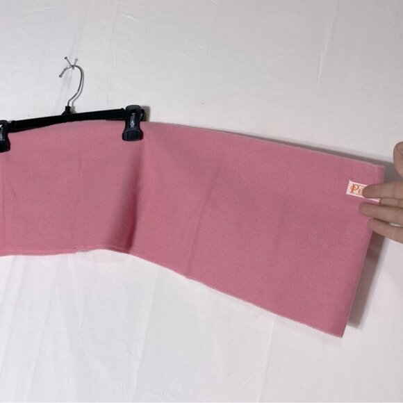 Vintage Pendleton Pink 100% Virgin Wool Long Scarf With Fringe - Picture 8 of 16